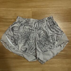 Gray and white lululemon Women's Shorts